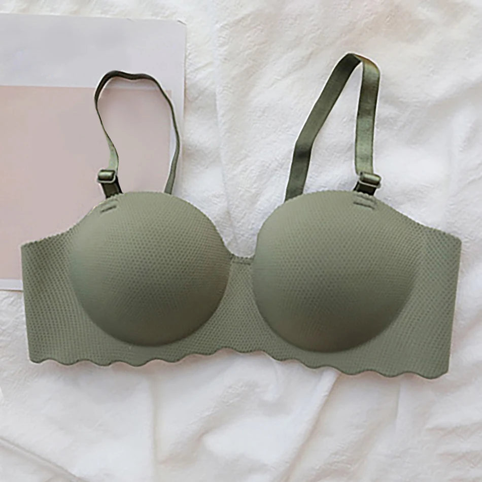 Comfortable Seamless Women Bra Breathable Solid Color Underwear Fashion