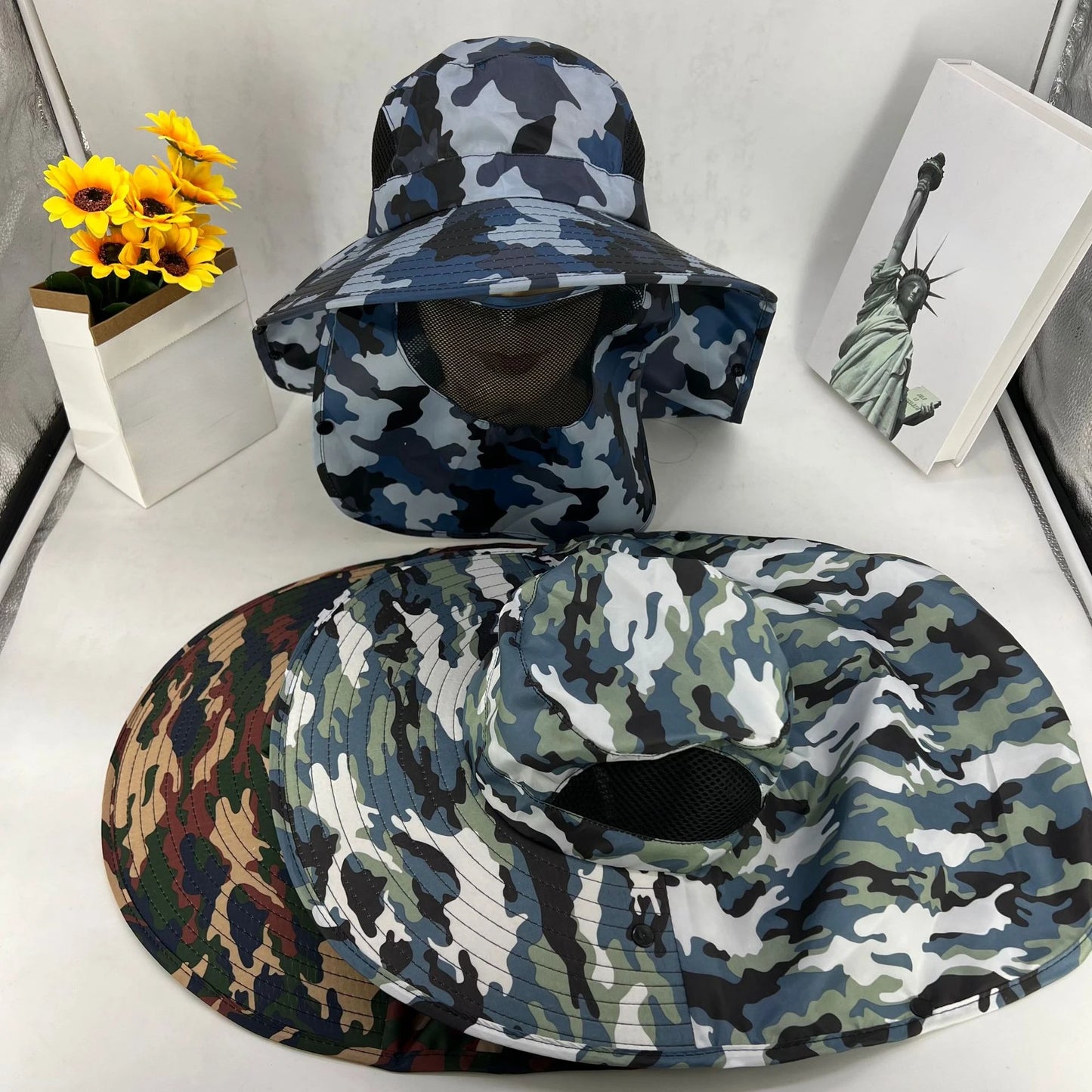 Sun Hats UV Protection Outdoor Hunting Fishing Cap for Men Women Hiking Camping