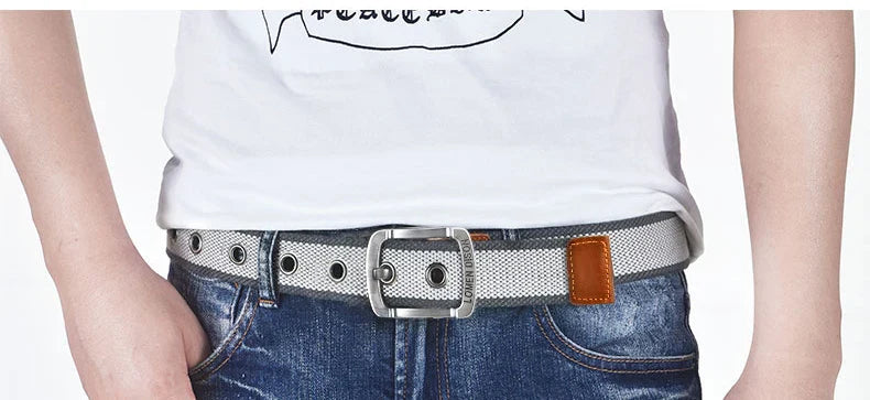 Tactical Canvas Men's Belt Fashion Casual All-match Jeans Accessories Girdle Outdoor Sports Hunting Nylon Pin Buckle Waistband