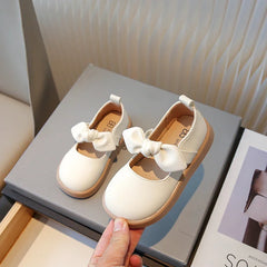 Girls Leather Shoes Spring Autumn Baby Girls Bow Fashion Princess