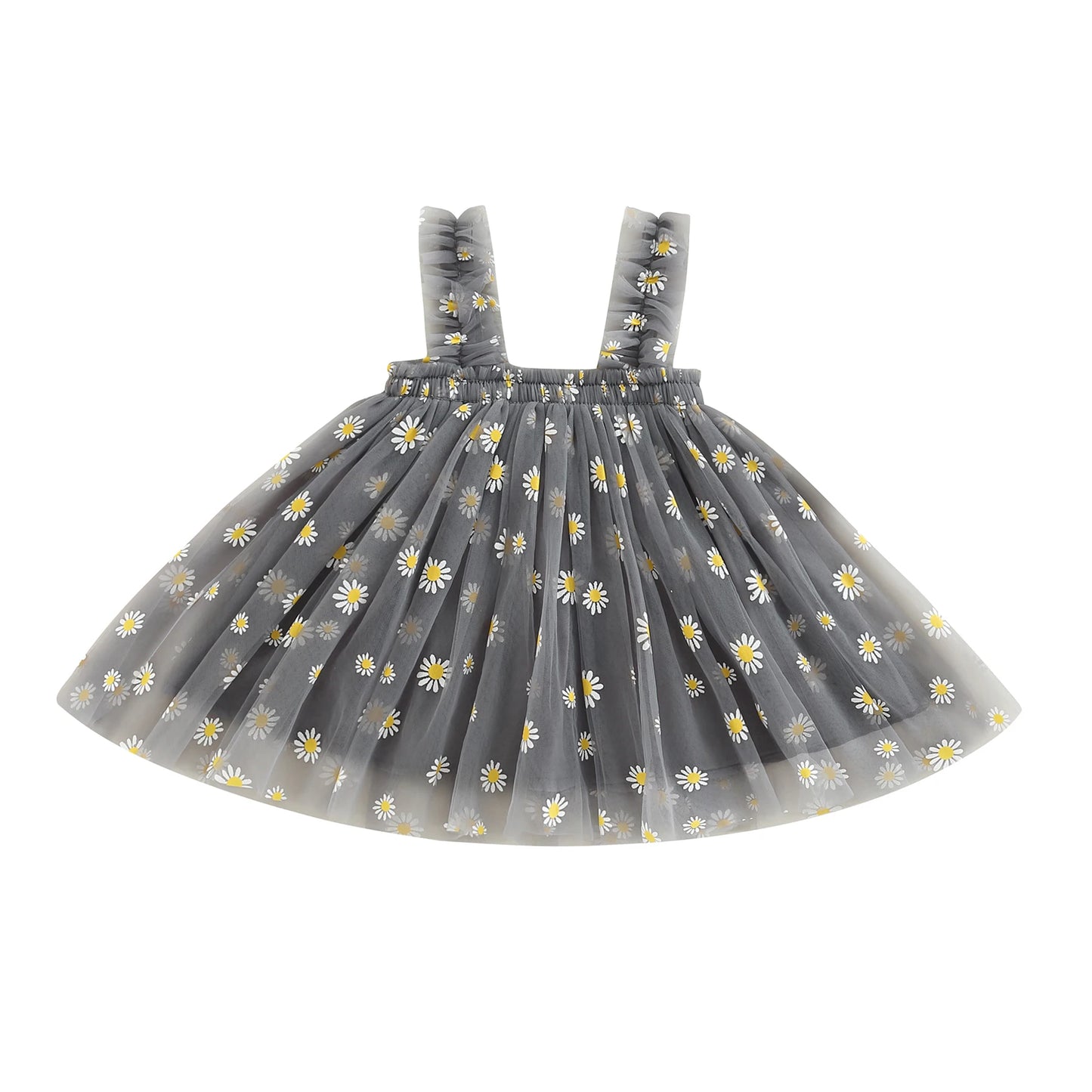 6M-5Y Summer Toddler Kid Baby Girls Tulle Dress Daisy Dresses For Girls