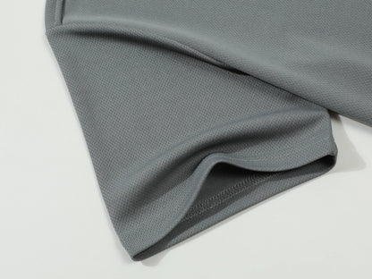 2025 New Summer Men's Short Sleeve Collar Tshirts New Solid Color Casual Polo Shirt Trendy Breathable Loose Basic Splice Top