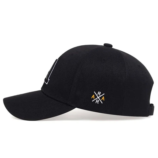 Unisex  A Letter Embroidery Baseball Cap Spring and Autumn Snapback Hat Adjustable Casual Cap Sunscreen Hat