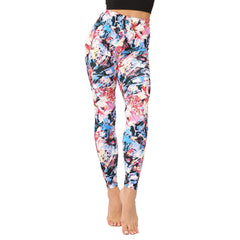 Floral Leggings High Waist Paisley Printed Legging For Women Highly Stretchable