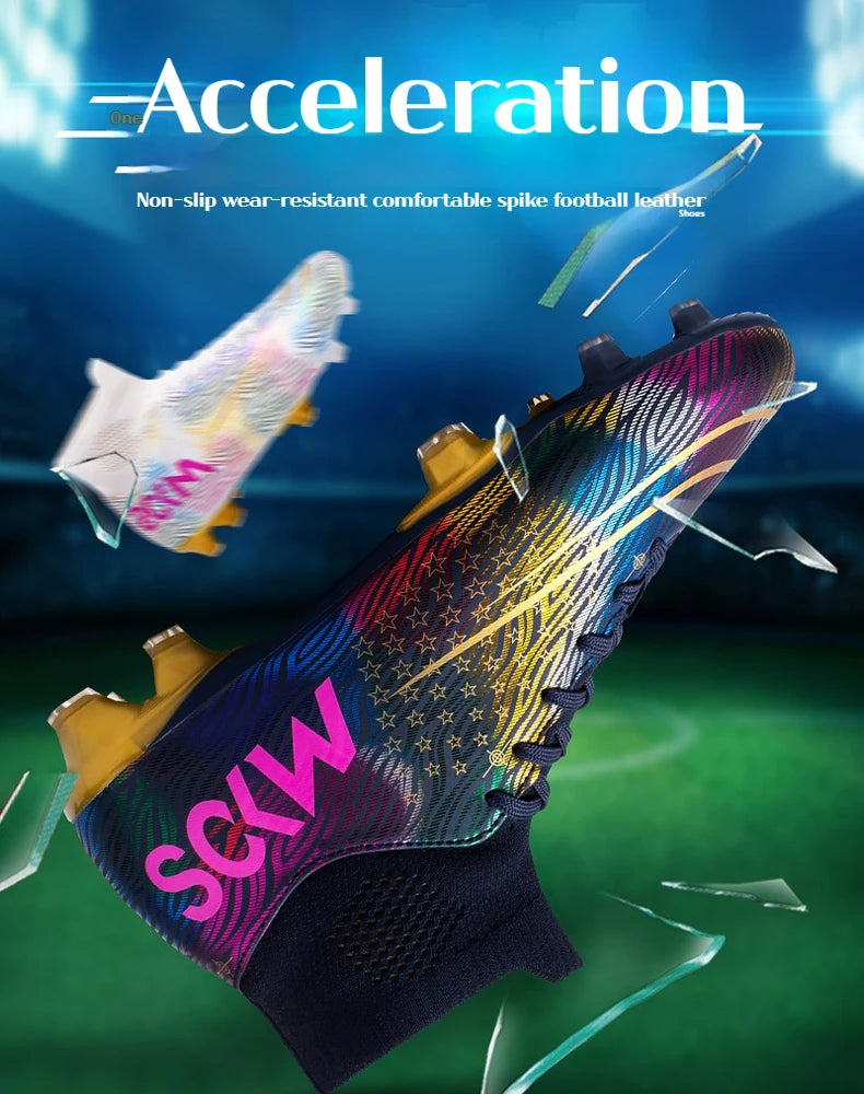 Football Boots Men Futsal Professional Unisex Anti-Slip Kids Soccer Shoes