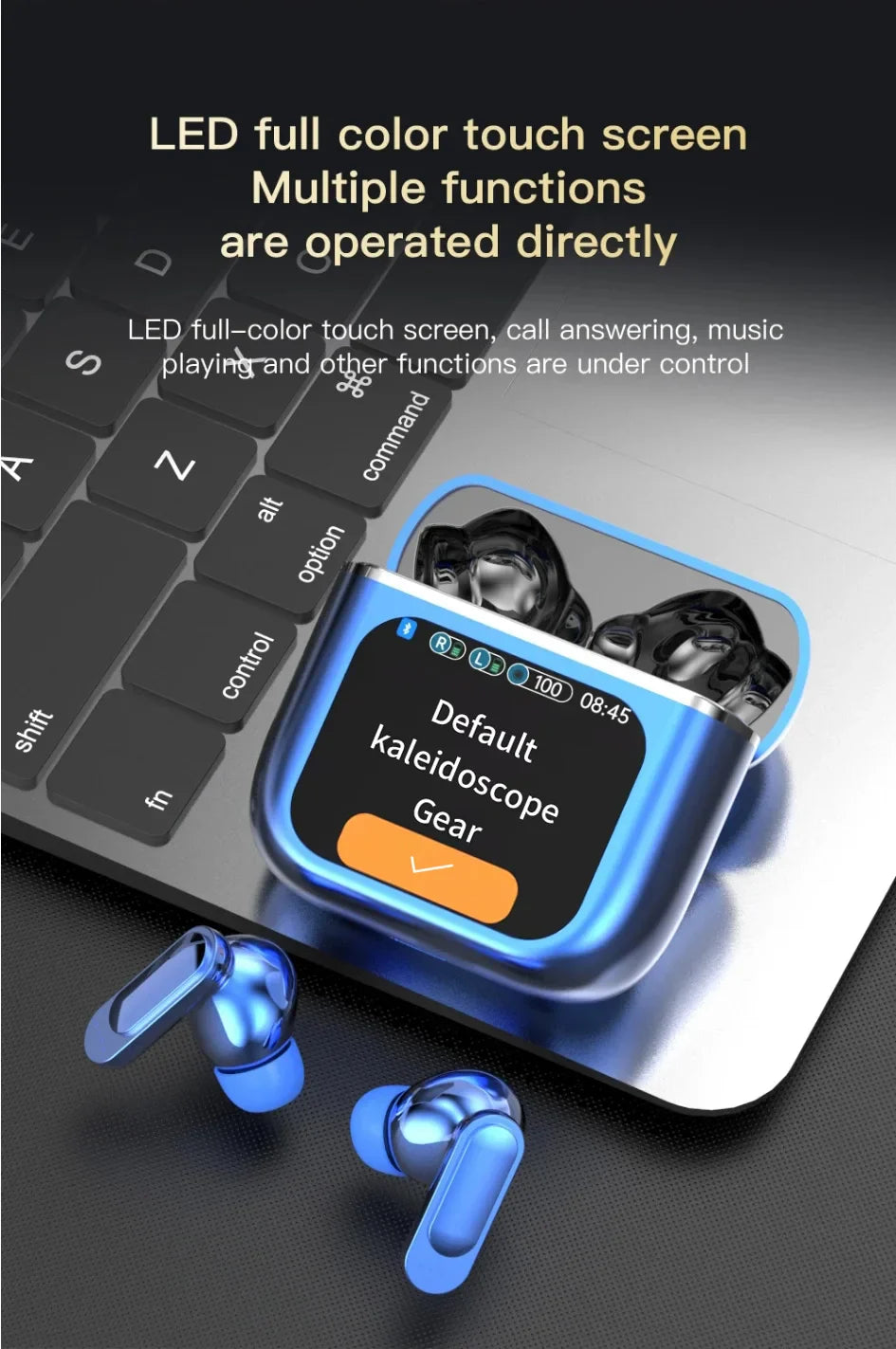 SE60 Wireless Earphones Bluetooth 5.4 LED Display Gaming Headset Sport Headphones HIFI Sound Low Latency Earbuds