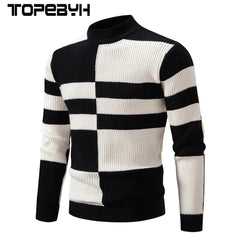 Men's New Autumn and Winter Casual Warm Neck Sweater