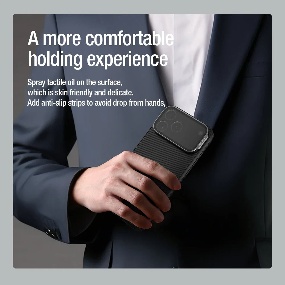 For iPhone 17 Pro Max Magsafe Case NILLKIN CamShield Prop With Foldable Protection Lens Stand Magnetic Cover For iPhone 17 Pro