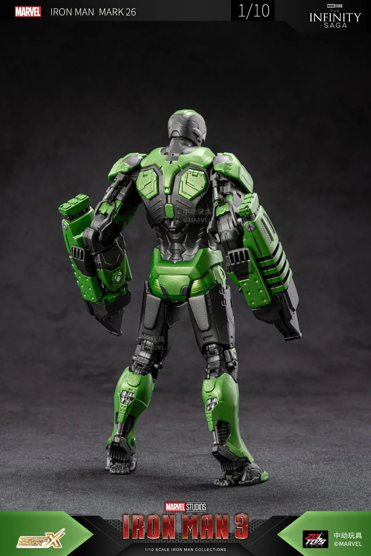 1:10 ZD Toys Iron Man MK38 Igor MK25 Striker MK26 Gamma MK36 Peacemaker MK40 MK15 Sneaky Action Figure Collections Gift