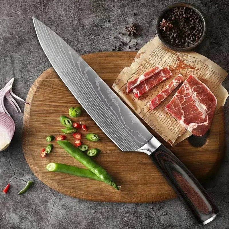 Kitchen Knife Set Japanese Cooking Knives Set Chef Knife Sharp High Carbon
