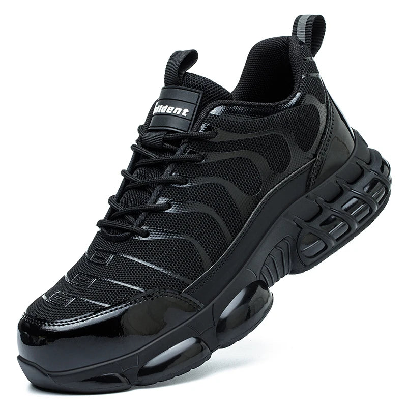 Summer Air Cushion Work Safety Shoes  Unisex Breathable Steel Toe Shoes with Anti-Piercing Protection Tactical Boots