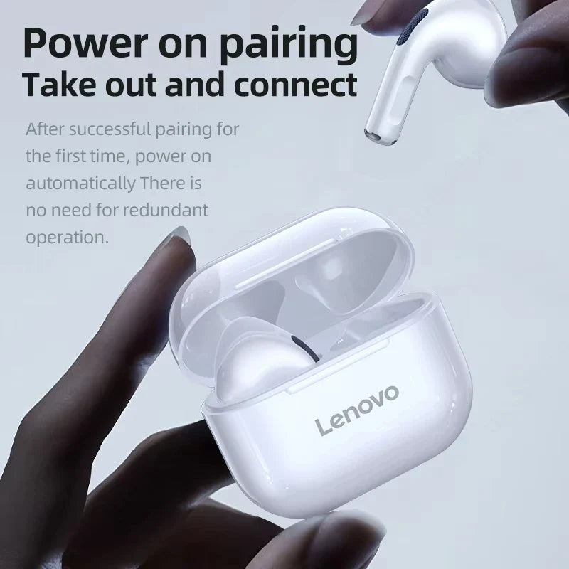 Original LP40 NEW Bluetooth V5.0 Earphones IPX4 Waterproof With Semi-in-ear Design Sport Headphones Low Latency Music Earbuds