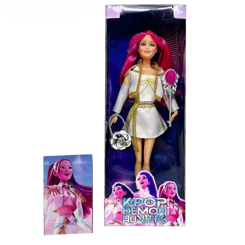 2025 Kpop Demon Hunters Live-Action Figure Toy Set with Theme Song Colorful Lights Action Figures for Fans And