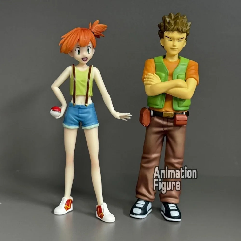 13-15cm Anime Pokemen Figure Ash Ketchum Brock Misty Action Figures Pvc Collection Model Toys for Children Gifts