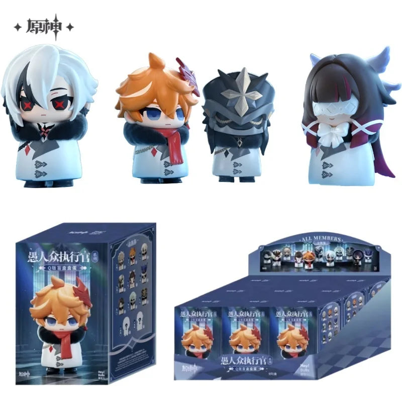 Genuine Suplay Genshin Fatui Harbinger Blind Box Mihoyo Game Anime Figure Collectibles Merchandise Mystery Box Gifts Ornaments