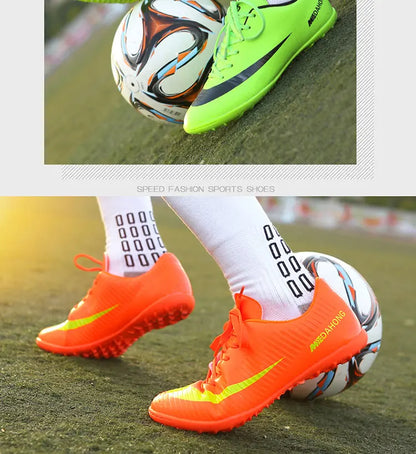 Men Soccer Shoes Cleats Society Children Boys Kids Autumn Casual Studded Boots