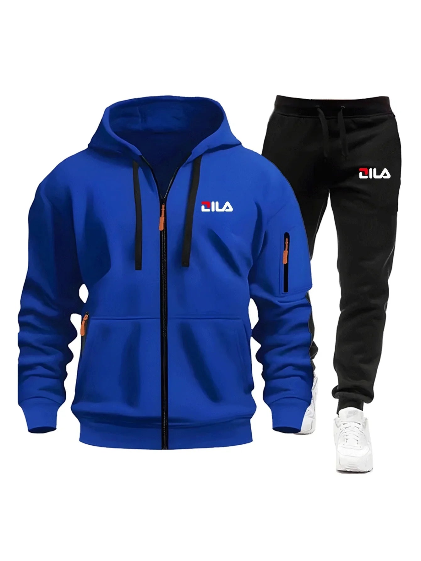 Men's Tracksuit Hoodies Pants Plus Size Autumn Winter Daily Casual Sporty Jogging Suit Fashion Sweatshirt Outfit Male Sports Set