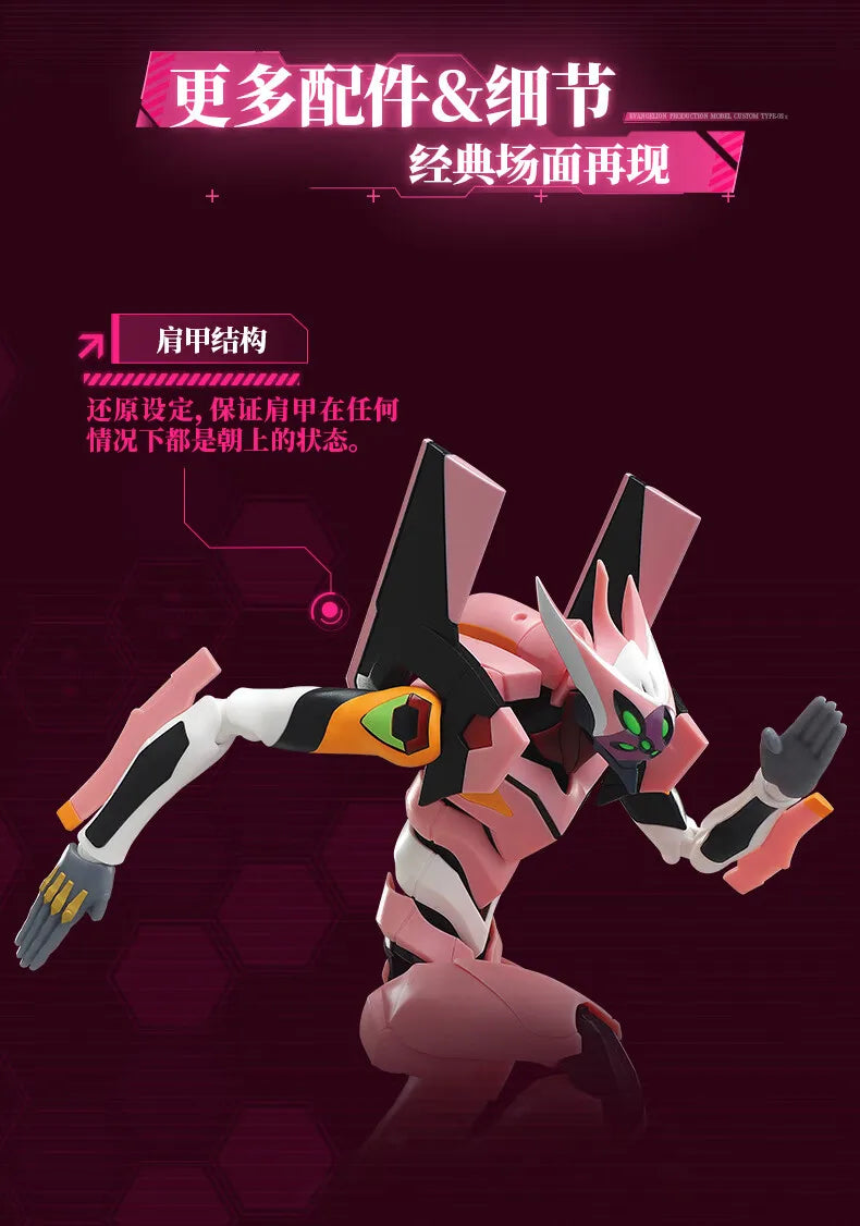 BLOKEES Original EVANGELION-02 01 08 EVA00 NEON GENESIS EVANGELION Asuka Shinji Assembled Action Figure Anime Robot Armor Toys