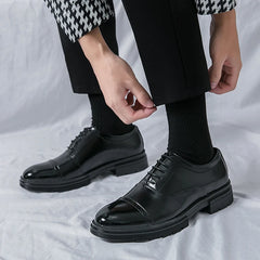 Comfortable Work Shoes Mens Oxford Shoes Men's Formal Shoes Brogue Dress Shoes