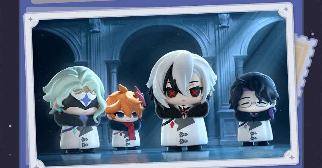 Genuine Suplay Genshin Fatui Harbinger Blind Box Mihoyo Game Anime Figure Collectibles Merchandise Mystery Box Gifts Ornaments