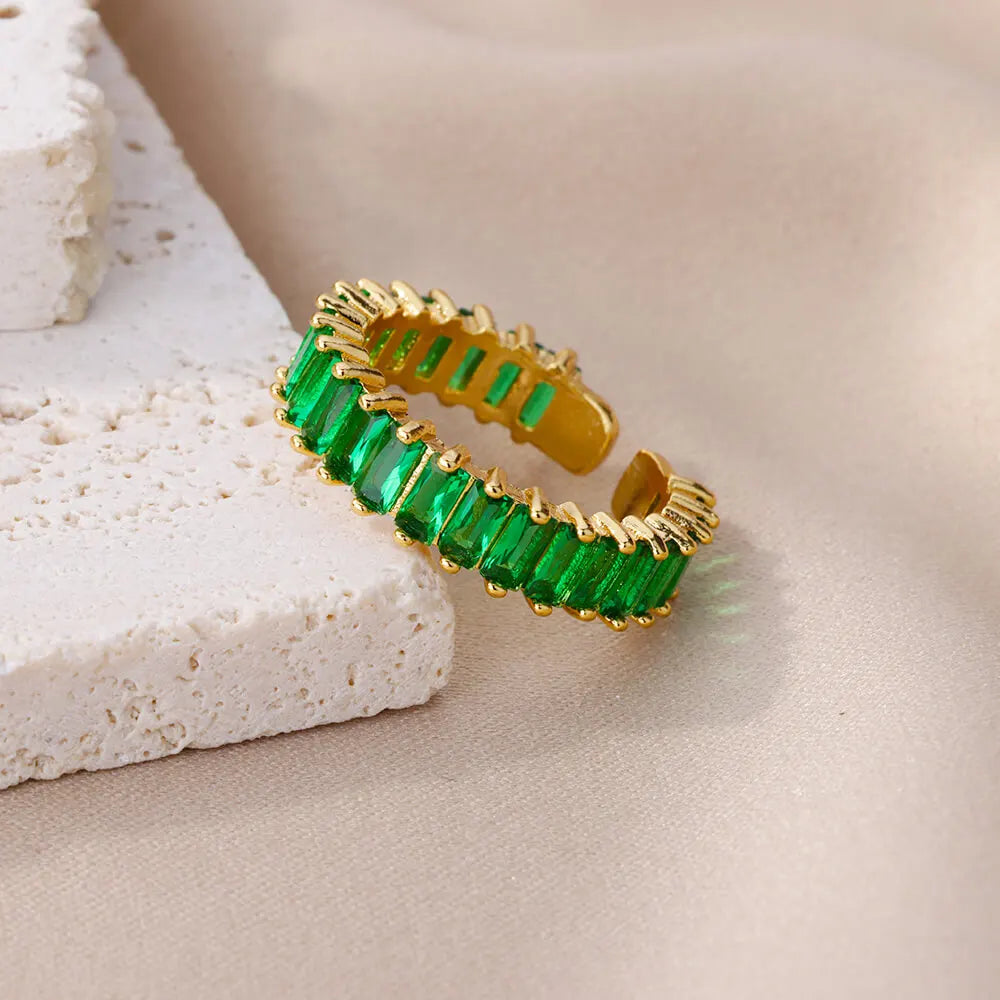 Wedding Rings For Women Gold Color Open Finger Ring Party Jewelry