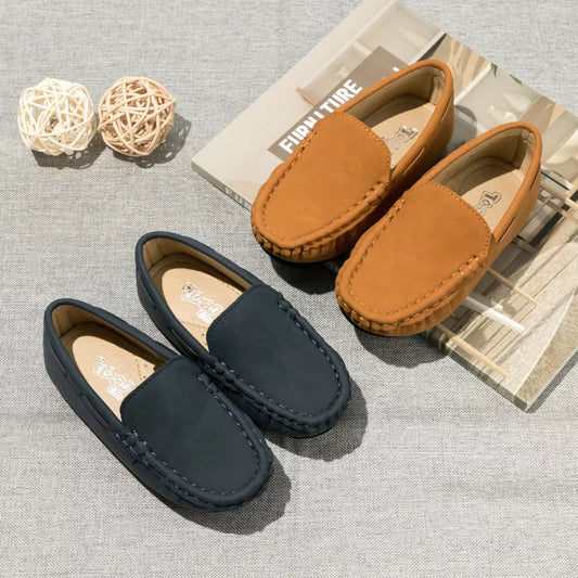 Spring Summer Kids Shoes Boy Girl Casual Shoes Breathable Brown Rubber Sole