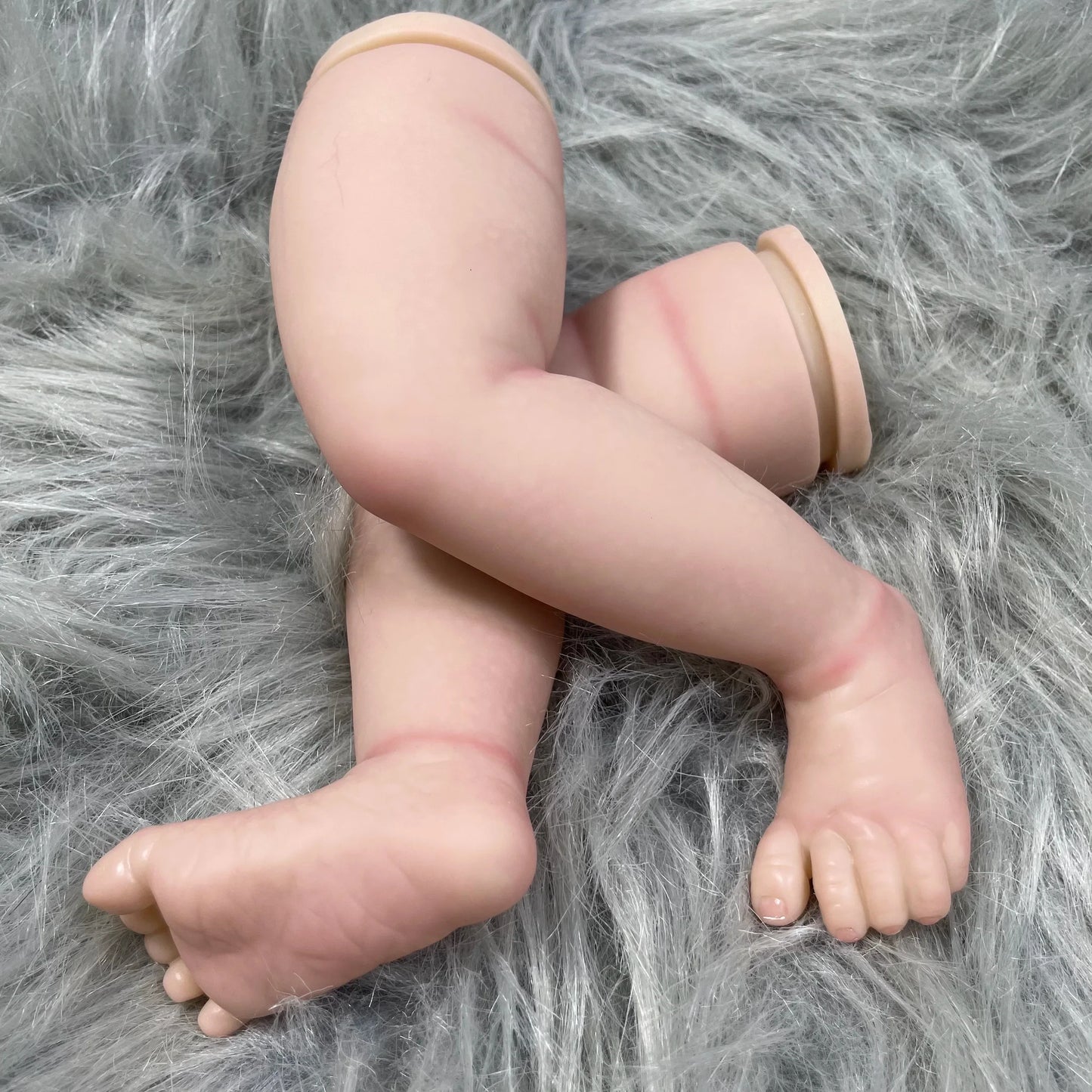 MRB 20 inch Already Painted Vinyl Reborn Doll Parts August Sleeping Baby 3D Painting Skin Visible Veins Soft Cloth Body Included