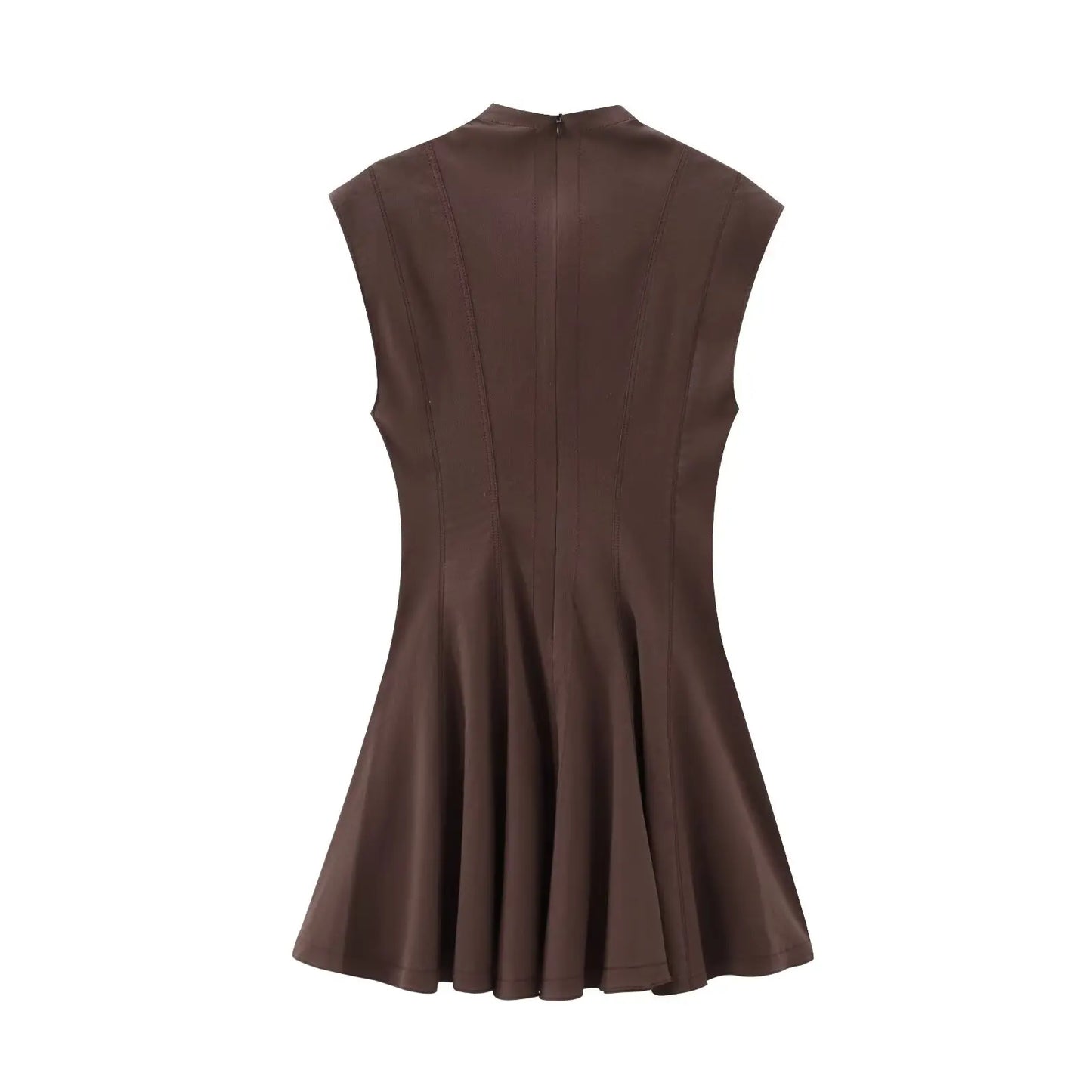 KONDALA Sexy Ruffles Mini Party Dress Women Sleeveless A-Line Chic Evening Club Dress Fashion 2025 Y2K Girl Street Vestidos