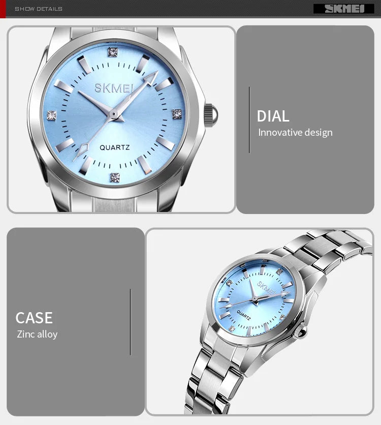 Skmei Japan Movement Luxury Quartz Watches For Women Thin Lady Hour Ladies Reloj Mujer Fashion Simple Quartz Women Watch 1620