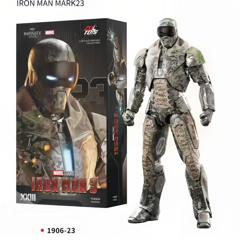 1:10 ZD Toys Iron Man MK38 Igor MK25 Striker MK26 Gamma MK36 Peacemaker MK40 MK15 Sneaky Action Figure Collections Gift