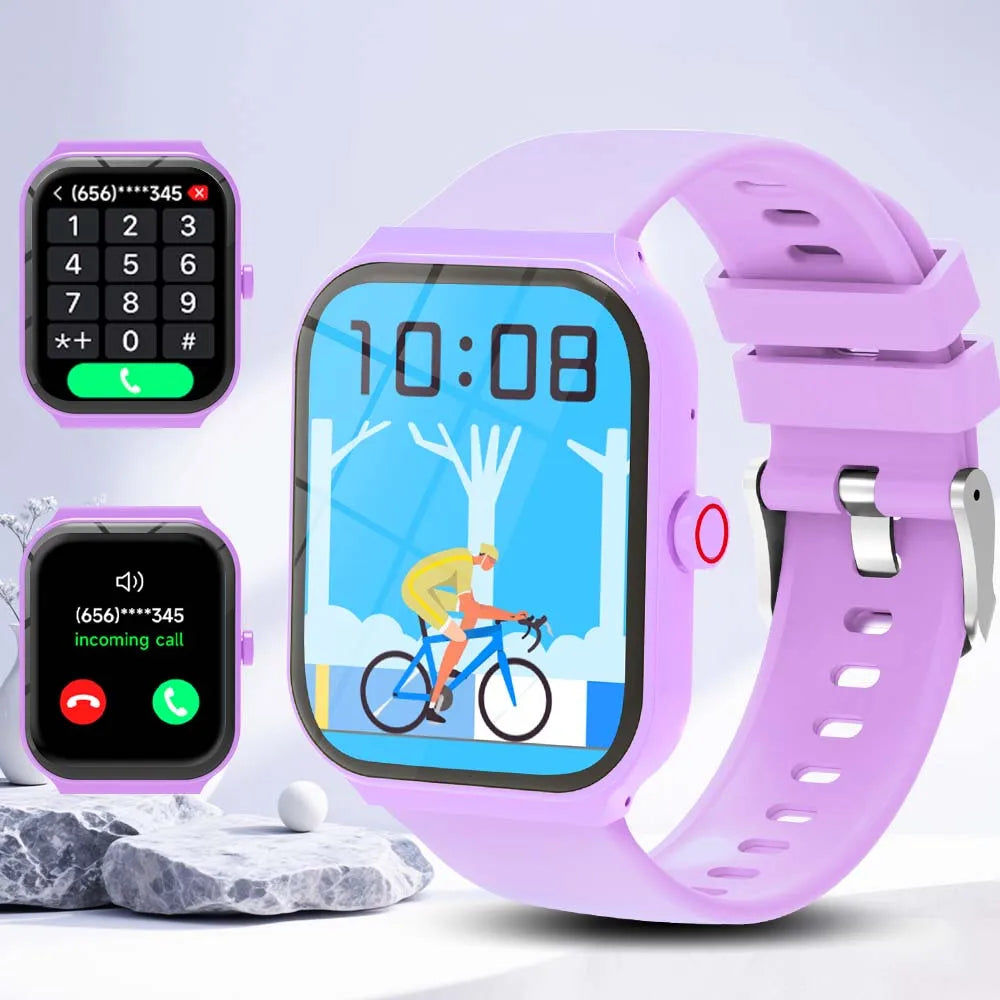 NEW Square Smartwatch Touch Screen Bluetooth Call Camera Control Music Play Message Push Sports Mode for Men Women Kids 2026