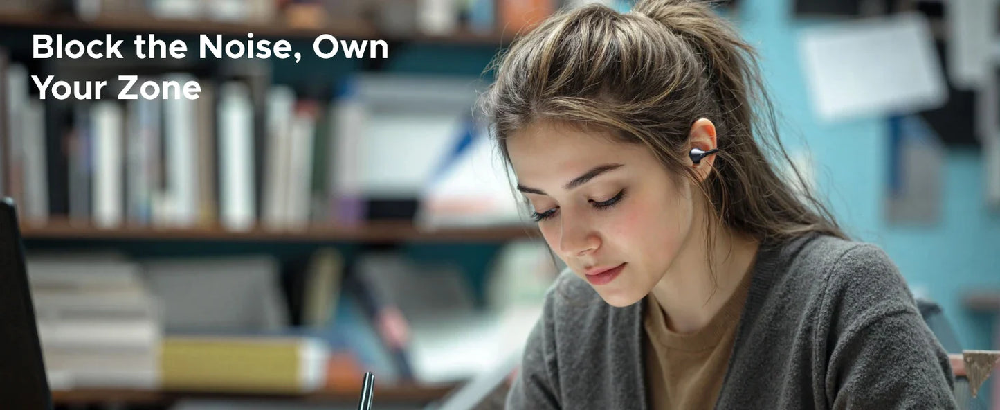 UGREEN ClipBuds Open-Ear Wireless Headphones Bluetooth 6.0 with 4 Mic Clear Call, Earbuds Clip on Earphones 30H Playtime