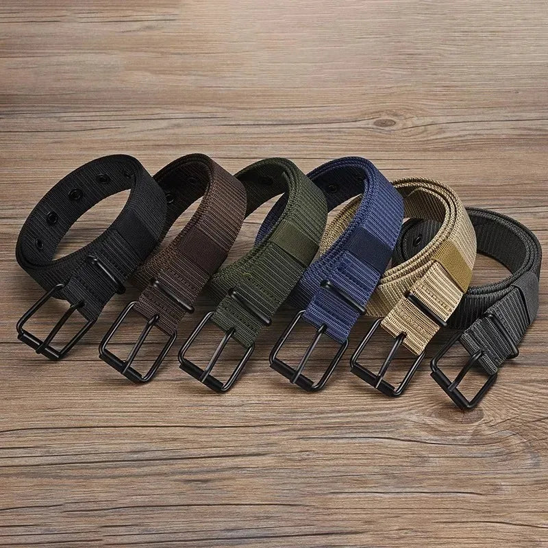 2PC Unisex Super Durable Nylon Belt With Quick Release Buckle For Daily Workwear Outdoor Sports Hiking Camping Casual Wear