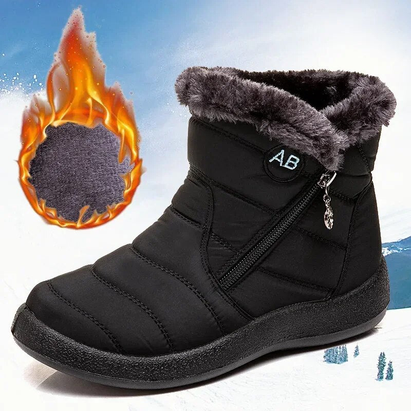 Winter Women Boots Thick Bottom Ankle Boots Women Waterproof Boots