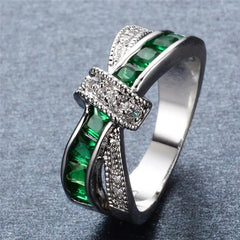 925 Sterling silver Ring Beautiful pretty fashion Wedding ring Party White