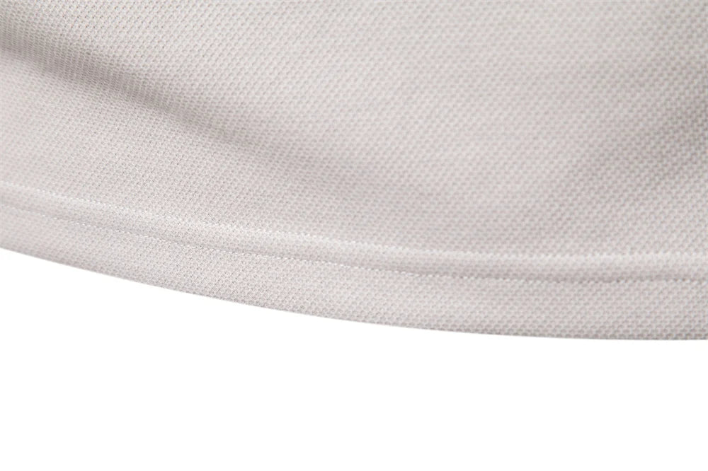 AIOPESON Men's Embroidery Polo Shirt Fashion Turn down Collar Casual Social Luxury Golf Shirt