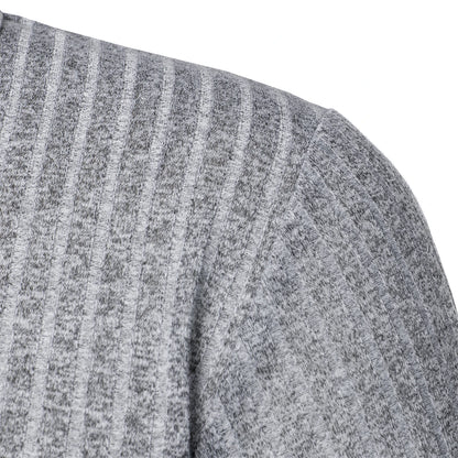 Men's running sports fitness wear summer high stretch vertical short-sleeved POLO shirt slim knit base shirt