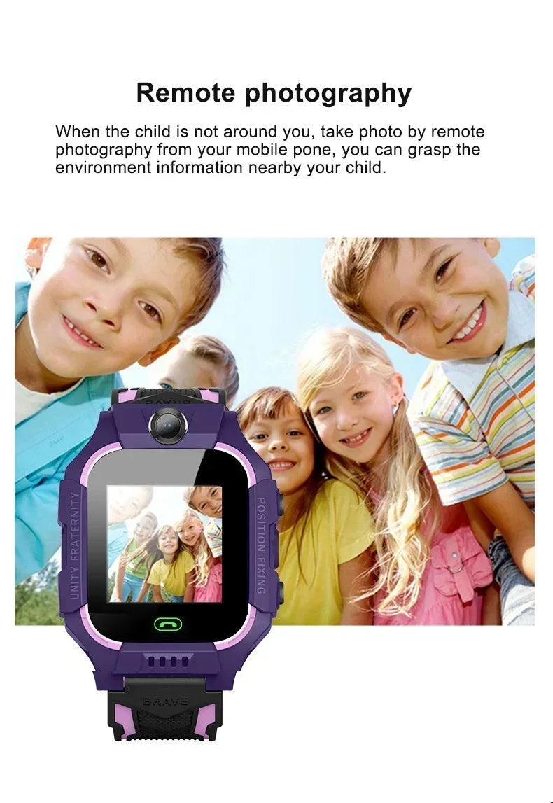 New Children Smartwatch with GPS LBS Locator 4G Phone Camera SOS Button Waterproof Kids Watch Android iOS Boys Girls Gift