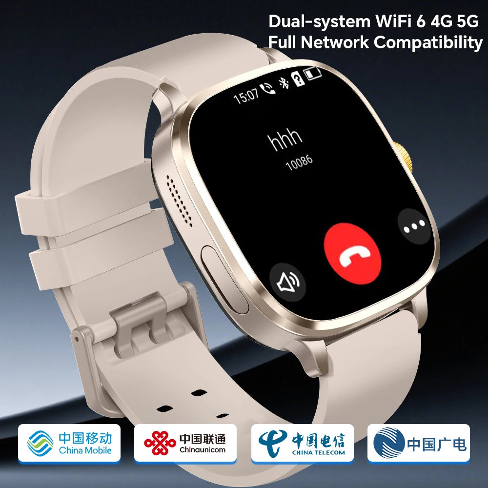 New Android 13.0 Cellular Version Smart Watch 5G LTE Smartwatch With 2.4inch Amoled Screen Sim Card Slot Google Play Store GPS