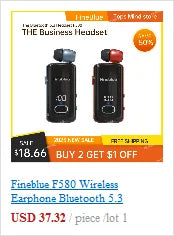 Fineblue F920 Mini Wireless Earphone Retractable Portable Bluetooth Headset Calls Remind Vibration Sport Run Gamer Headphone