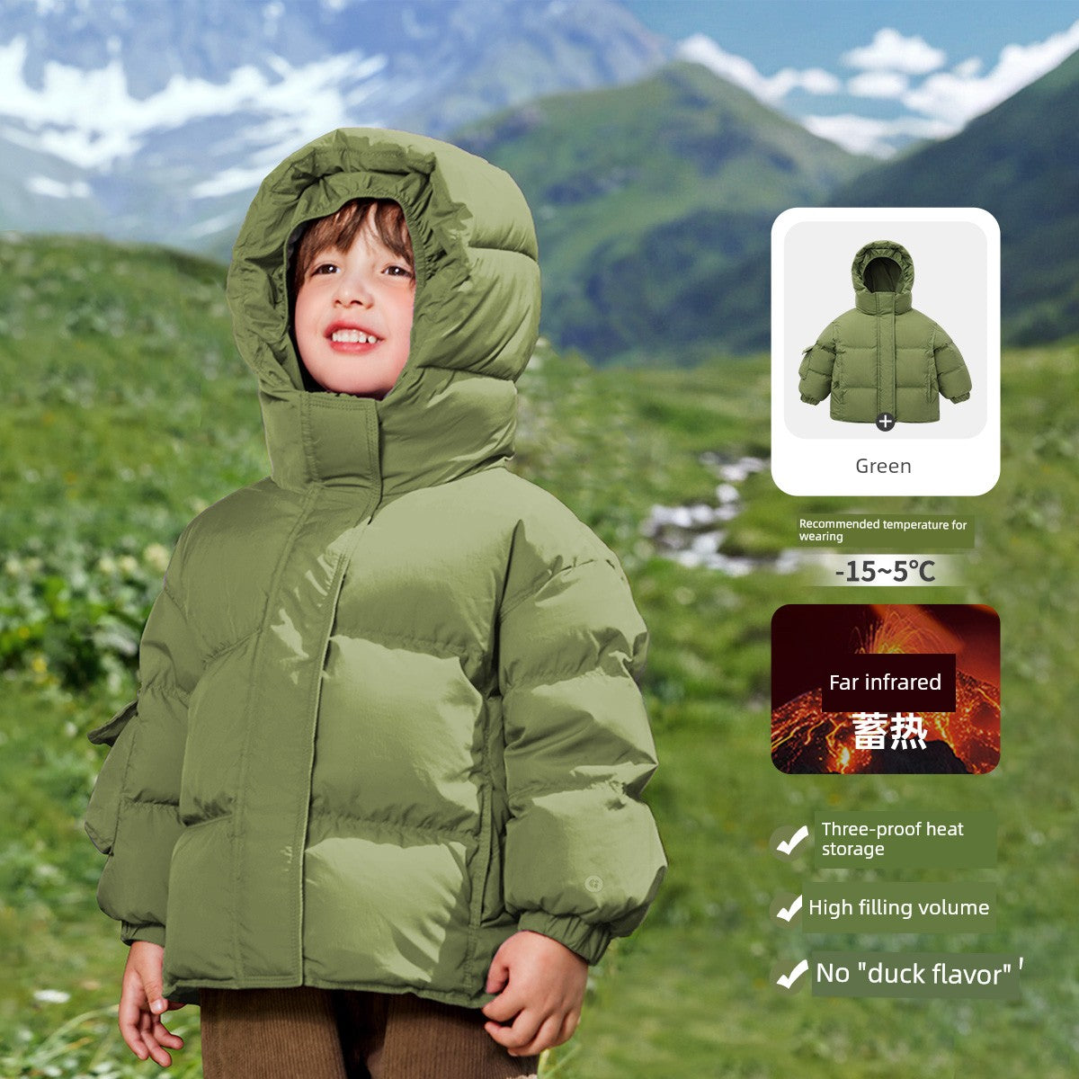 Boy Tops Baby Thick down Jacket