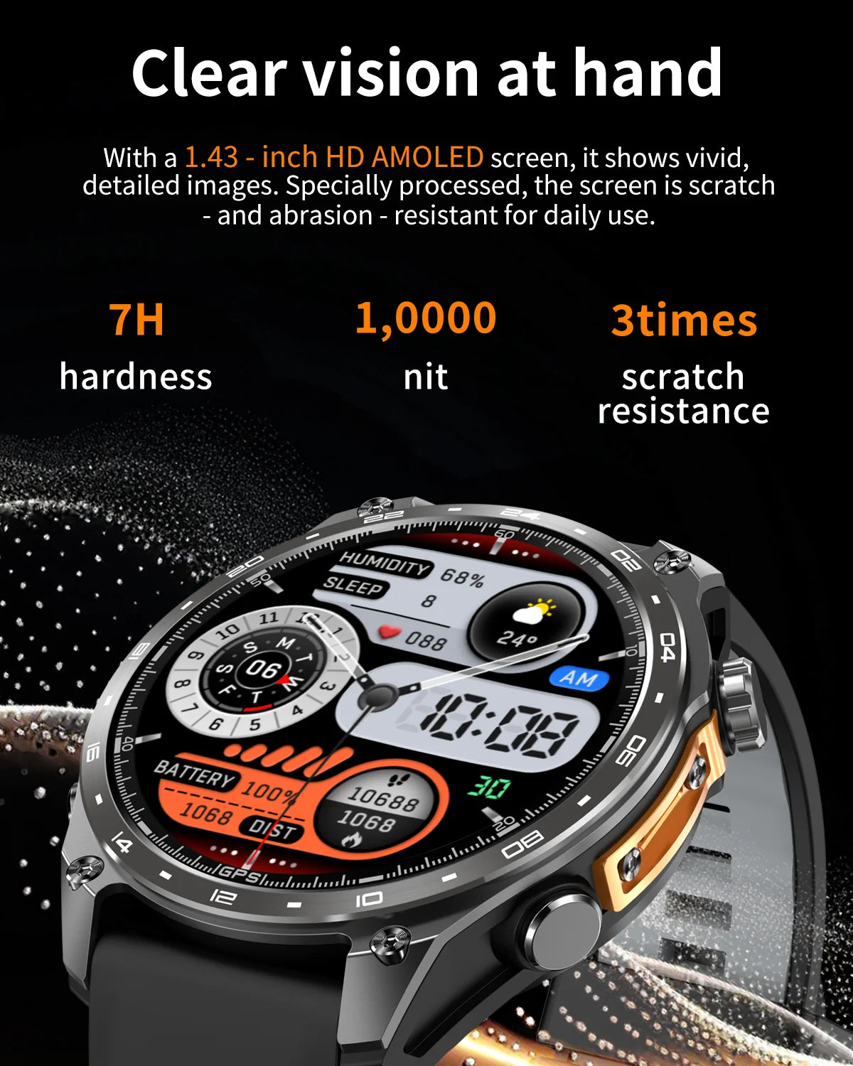 2025New Built-in GPS Offline Map Position Smart Watch Men 4GB Memory 3ATM Waterproof MP3/4 Compass BT Call Swim Sport Bracelets