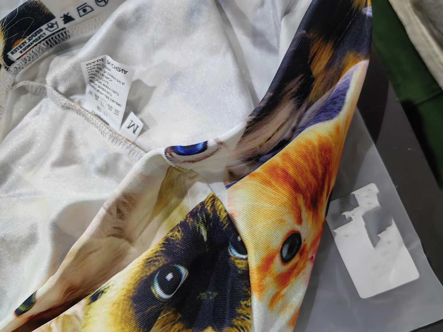 Women Leggings Lovely Cat Holographic Digital Print Fitness legging