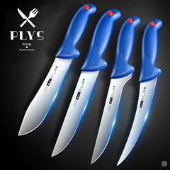 PLYS 1-4PCS Kitchen Knife Stainless Steel 4CR13 Premium Butcher Cleaver Japanese