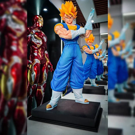 50cm Dragon Ball Gogeta Figure Vegetto Action Figures Anime Figurine Model Collection Desk Decor Statue Model Kids Toys Gifts