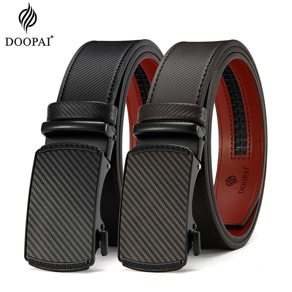 125cm Men Belts Leather Waist Strap Male Automatic Buckle Waistband Mens High Quality Girdle Belts for Women Men Gifts