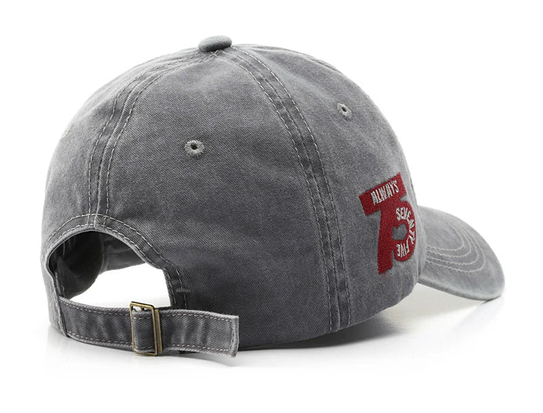Women Men Baseball Cap Fashion Letter Embroidery Snapback Hat Vintage Washed