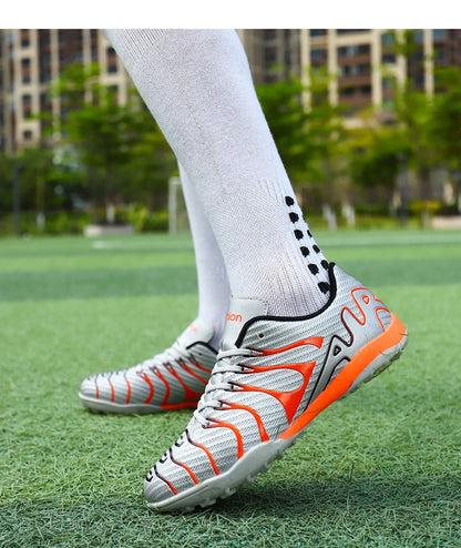 Men Soccer Shoes Adult Kids TF/FG Futsal Boys Ultralight Soccer Cleats Professional
