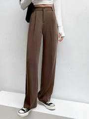 Casual High Waist Loose Wide Leg Pants for Women Spring Autumn