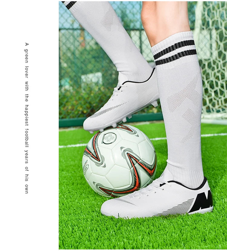 Soccer Shoes Society Grass Indoor Sports Fast Football Field Boots Futsal Non Slip